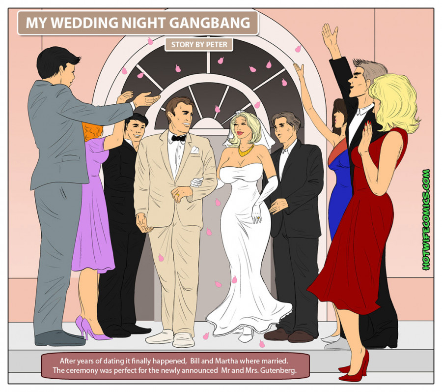 Hotwifecomics - My Wedding Night Gangbang Porn Comic