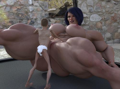 Ty177 - Giantess Sumo Challenger 3D Porn Comic