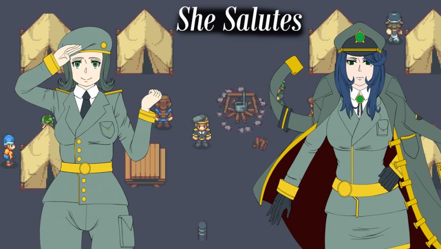 She Salutes - Version 0.1 by Noxurtica Porn Game