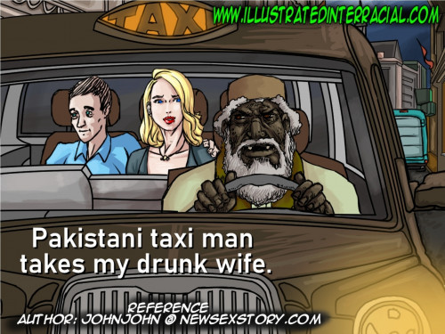 Illustratedinterracial - Pakastani Taxi Man Porn Comics