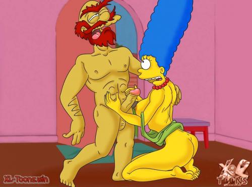 XL-Toons - Marge Cheating On Homer With Willy (The Simpsons) Porn Comic