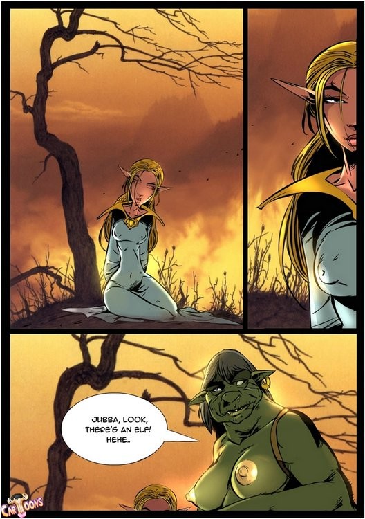 T-Cartoons - Okunev - Shemale Orc Fucking Elf (WoW) Porn Comic