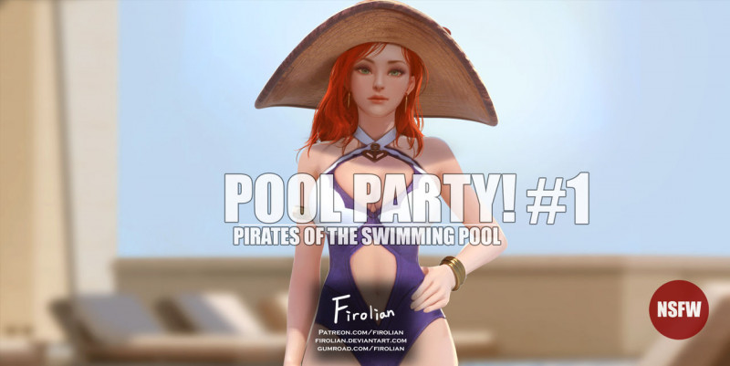 Firolian - Pool Party Volume 1 - Miss Fortune Porn Comic