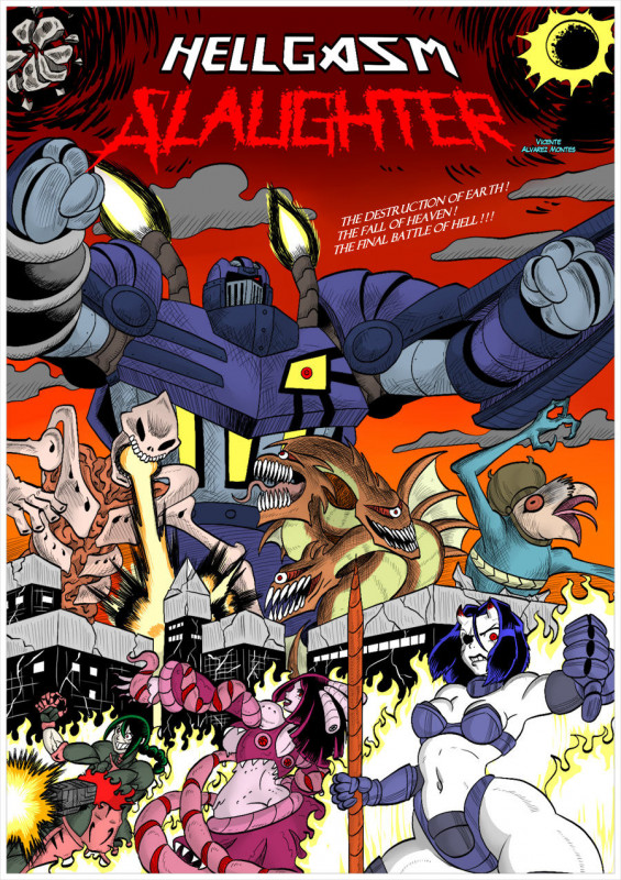 Blue Striker Bomber - Hellgasm Slaughter (Ongoing) Porn Comic