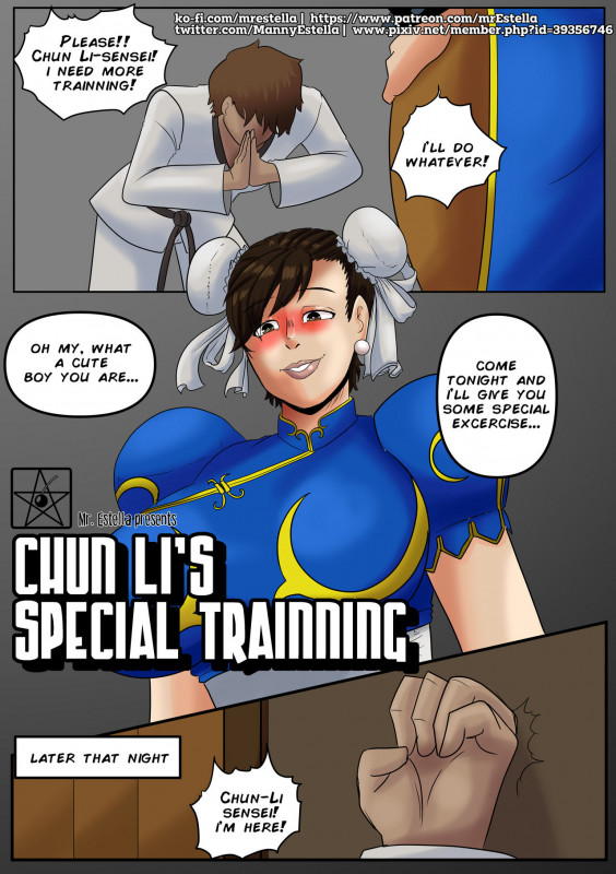 Mr. Estella - Chun-Li's Special Training (Street Fighter) Porn Comic