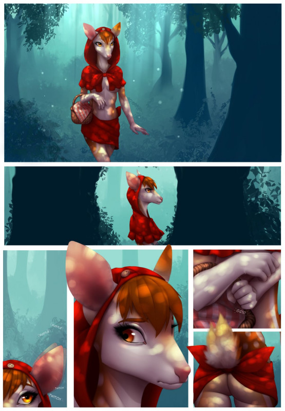 Celeste - Little Red Riding Deer (Hi Res + Alternates) Porn Comic